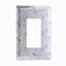 Amerelle Amerelle Diamond Silver 1 gang Stamped Aluminum Decorator Wall Plate 1 pk 955R - alternate 2